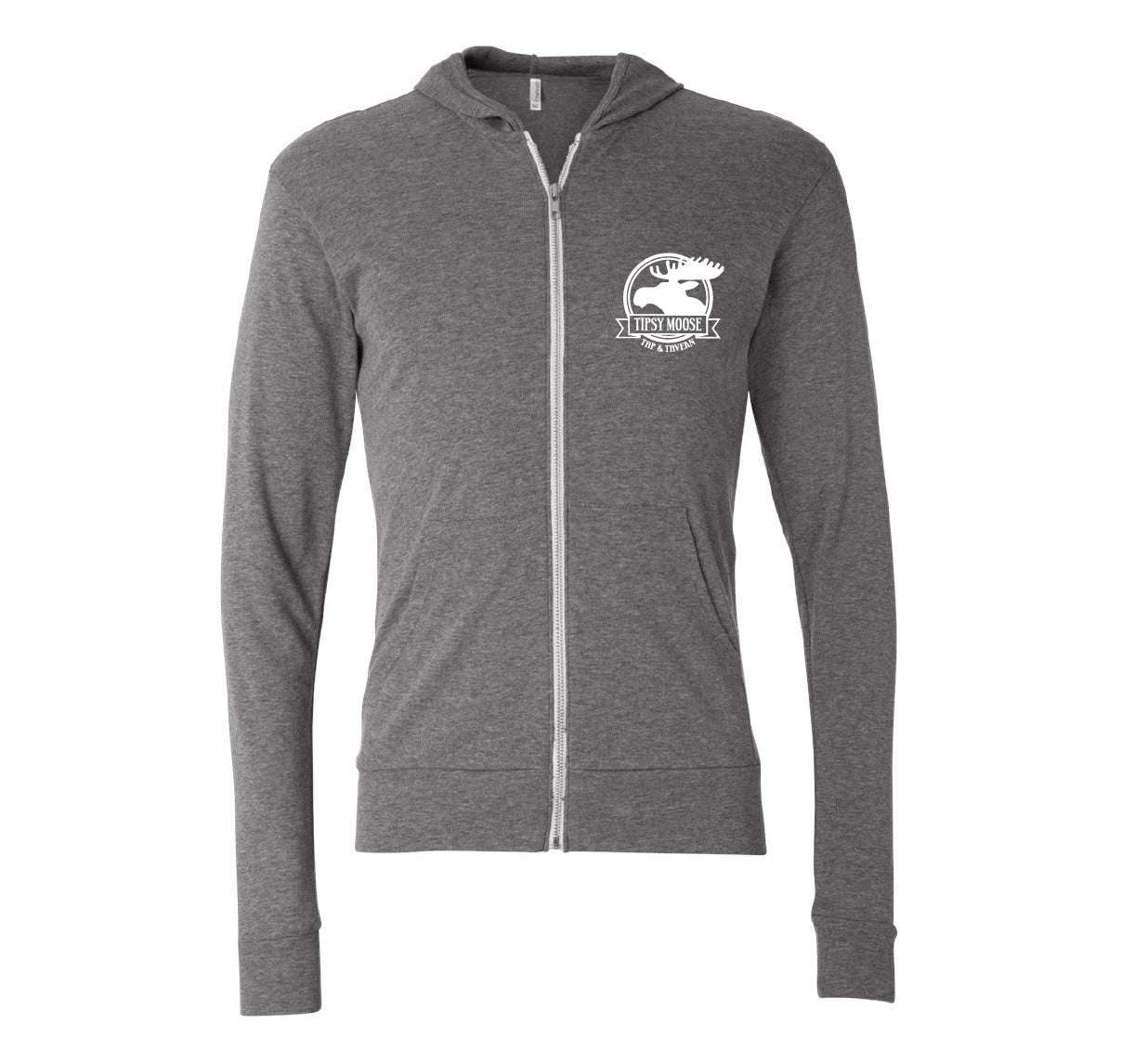Heather Grey Zip Up Sweatshirt