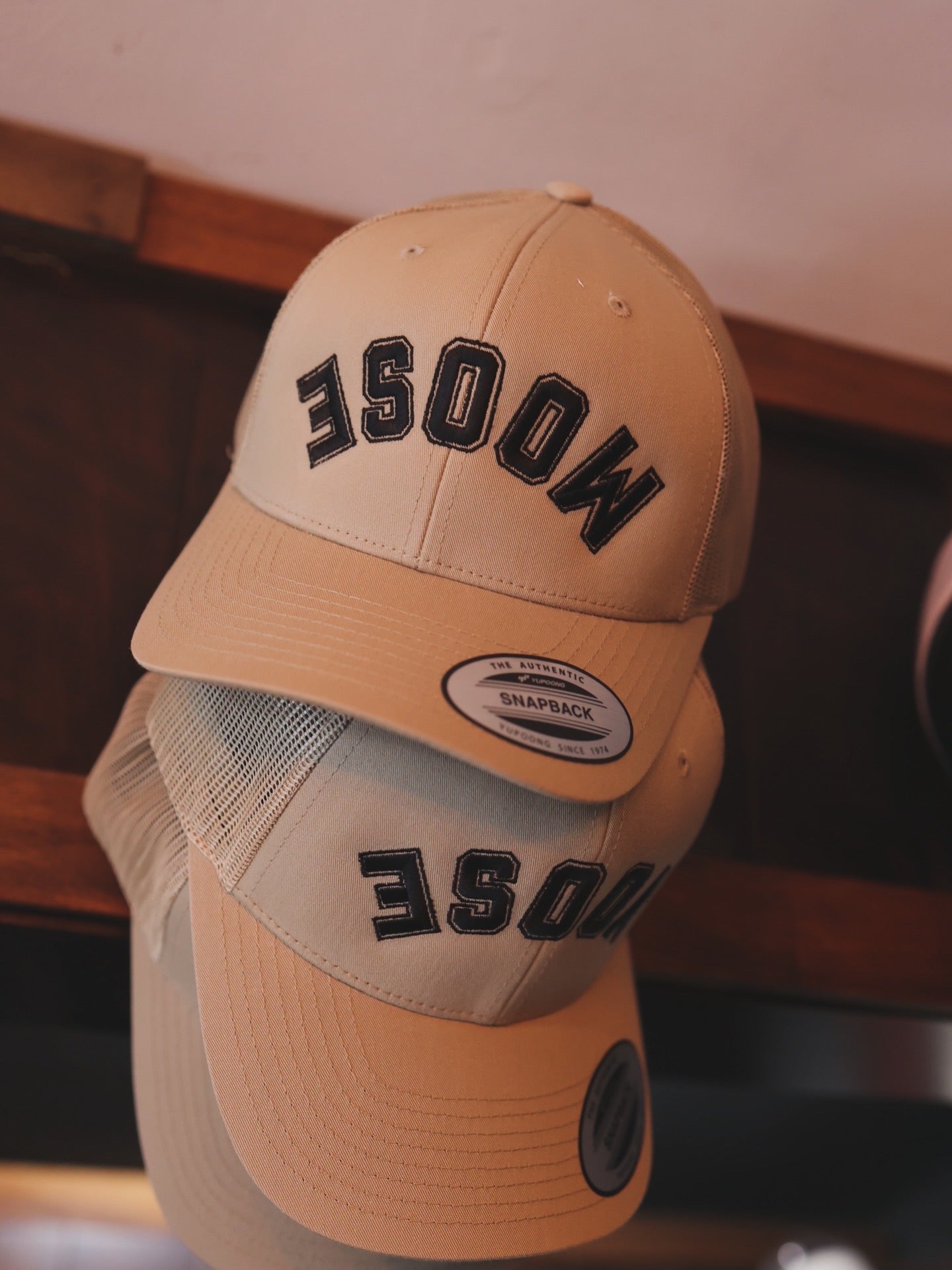 Upside Down Moose Logo Hat